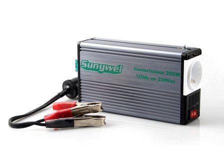 Wechselrichter 300 Watt  erzeugt Netzspannung aus der Batterie - dugoshop